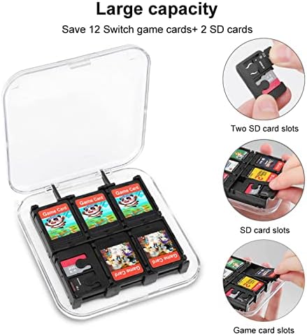Модел Пейсли е Съвместим с Игри футляром Nintendo Switch, Притежател на карта и Регистър на 12 Игрални Касети с