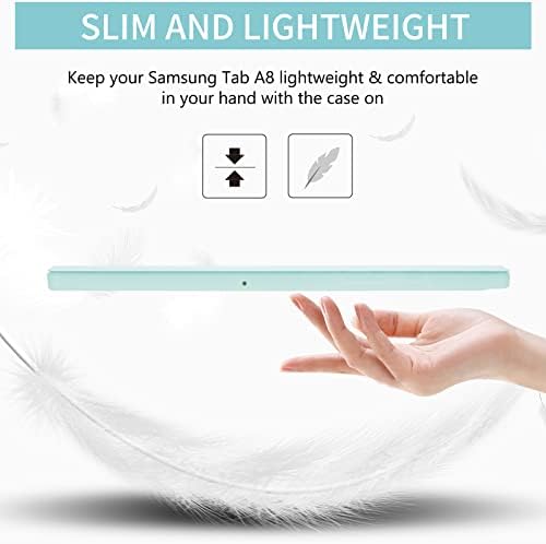 Калъф CASZONE за Samsung Galaxy Tab A8 10,5-инчов модел 2022 (SM-X200/X205/X207), Ултра-Лек калъф-поставка от TPU