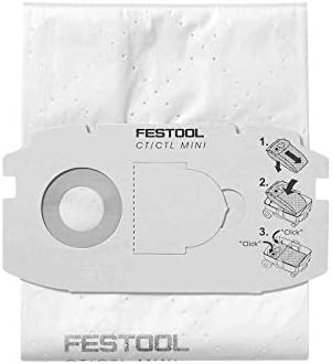 Самопочистващ Филтър чанта, Festool 498410 за CT MINI 5 бр.