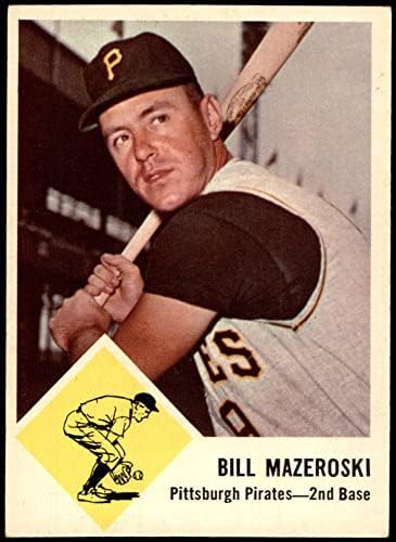 1963 Fleer # 59 Бил Мазероски Питсбърг Пайрэтс (Бейзболна картичка), БИВШ играч/MT Пирати