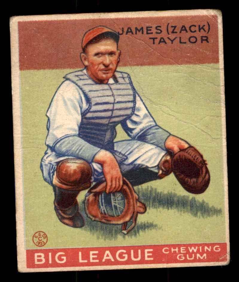 1933 Гуди # 152 Зак Тейлър Чикаго Къбс (Бейзболна картичка) ДОБРИ Къбс