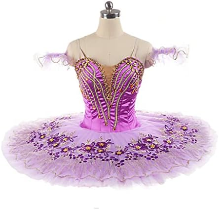 DSHDB Професионален Балет, Модерен Балет костюм на Лилаво на Цвят, женски Балетное сценичното рокля за изказвания, блинная момиче (Цвят: цвят на изображението, размер: