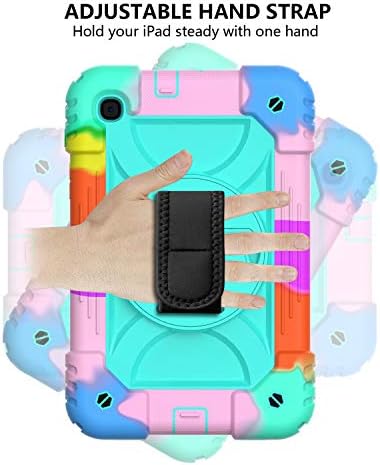 Калъф за таблет KYJX за Samsung Galaxy Tab A 8,4 T307 2020 г. съобщение, Завъртане поставка на 360 градуса, с каишка за ръка, рамо, Защитен Детски калъф за Samsung Tab A 8,4 инча 2020, цветен и Мят?