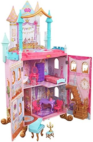 Дървена куклена къща KidKraft Disney Princess Dance & Dream височина над 4 метра със Звуци, Въртящи танцплощадкой