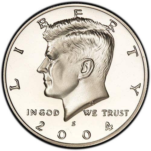 Монетен двор на САЩ, 2004 г. с плакированным покритие Kennedy Half Dollar Choice Без лечение