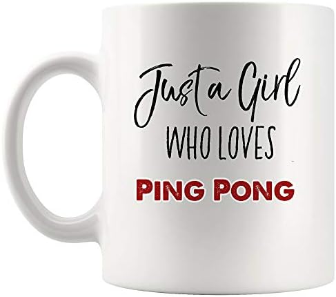 Just A Girl Love Чаша за Пинг-понг, Чашата за Кафе, Чаши за Чай, Подарък За Жени, Малко по-Голяма Сестра, Леля,