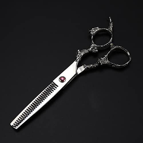 Професионални ножици За Подстригване на коса, 6 инча Професионални Японски ножица за подстригване на коса от стомана 440c със сребърна дръжка Дракон, фризьорски инст