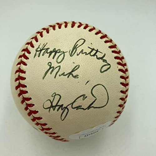 Гари Картър честит рожден Ден, Майк Подписа договор с Националната купа бейзбол JSA COA - Бейзболни топки с автографи