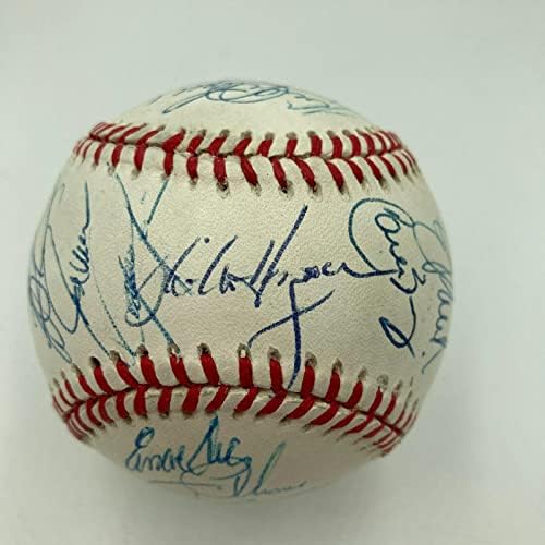 1996 Екипът на Кливланд Индианс Подписа договор с Еди Мюрреем от Американската лига бейзбол - Бейзболни топки С автографи