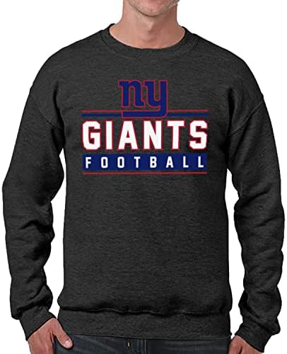Hoody NFL True Fan Crewneck Sweatshirt - Тъмен Пуловер за мъже и Жени - Памук-Поли Руно