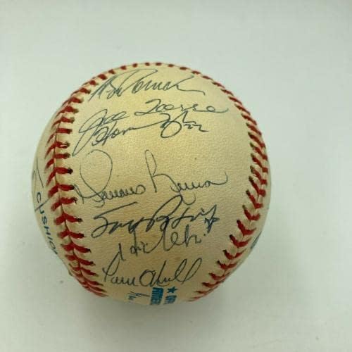 Отборът на Шампионите от Световна серия Янкис 1998 година Подписа бейзболен договор с Дереком Джетером Риверой JSA COA - Бейзболни топки с автографи