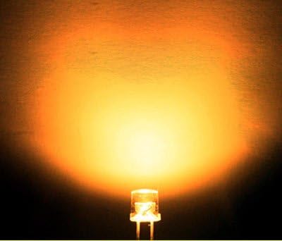 100шт x 3 mm Оранжев led лампа с плосък връх 3 мм Led Лампа с плосък покрив