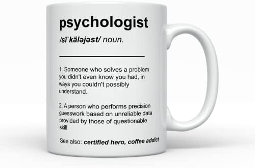 Кафеена Чаша за Психолог, Забавни Подаръци, за по-добър Психолог В света, за мъжете, за Жените, Благодарност Колеж,