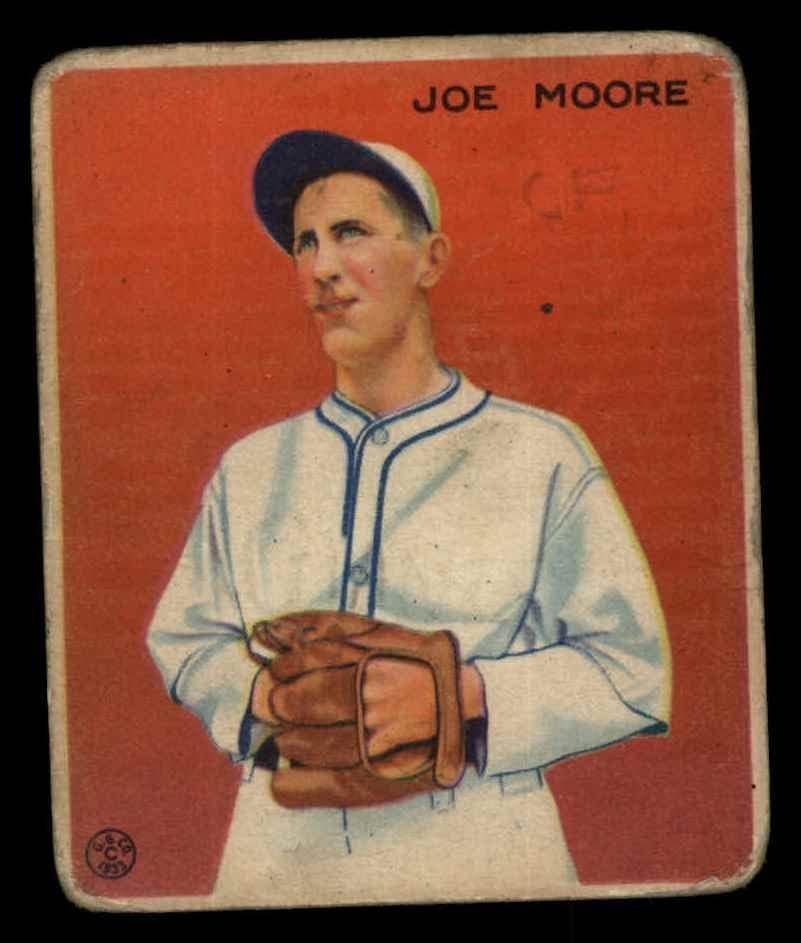 1933 Гуди # 231 Джо Мур Ню Йорк Джайентс (Бейзболна картичка) ЛОШ Джайентс
