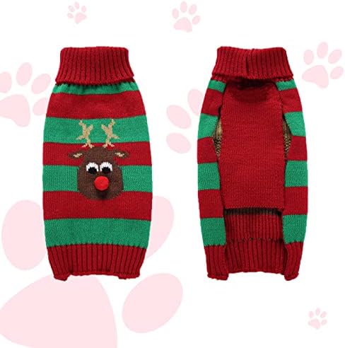 JXINLODGEG Коледни Пуловери за Кучета, Коледен Костюм за домашен любимец, Подаръци, Празнична Пуловер за домашни