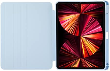 СВЕРХПРОЧНЫЙ калъф, съвместим с iPad Pro 11 инча (2020 г. и 2018)/ Air 10,9 4-то поколение 2020, тънък калъф-поставка с множество ъгли, калъф от TPU с държач за моливи, smart-калъф за автом?