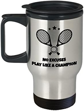 Тенис Кафе Пътна Чаша за Най-Забавна Уникална Чаена Чаша за Тенисистите е Идеална идея За мъже Жени оправдание да играе като шампион
