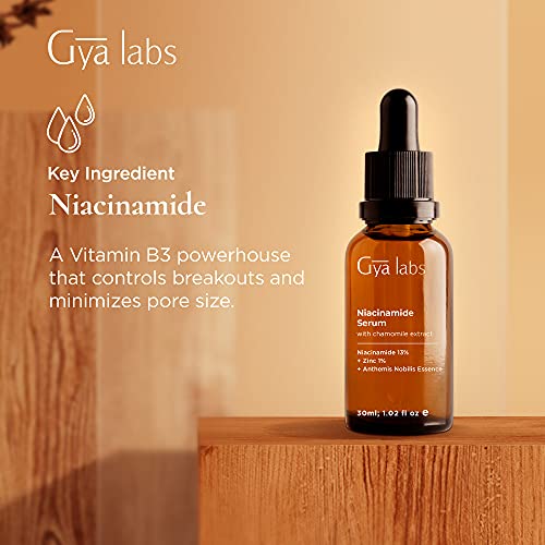 Серум с ниацинамидом за лице и витамин С за набиране на персонал за лице - 2x1 течни унции - Gya Labs