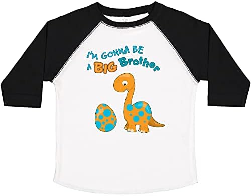 Тениска за деца inktastic I ' m Gonna Be a Big Brother Дино