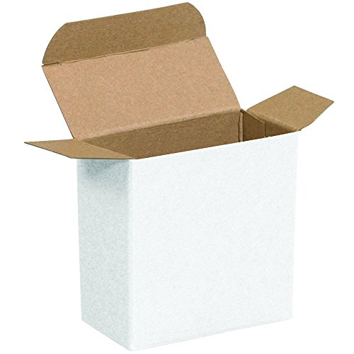 Картонени кутии Aviditi RTC20W с обратна складкой, 2 5/8 x 1 1/16x 2 5/8, Бяла (опаковка от по 1000 бройки)