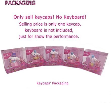 Kirby Keycaps Японски Аниме Розови Капачки за ключове, Съвместими с превключватели Cherry MX Потребителска Детска