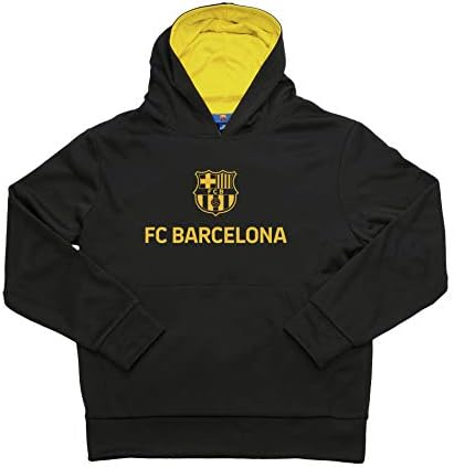 Официално лицензирана младежта hoody с качулка за момчета от ФК Барселона черен цвят