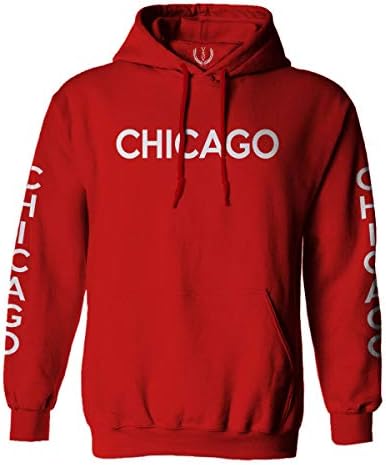 Hoody с качулка класически дизайн City of Chicago от Илинойс