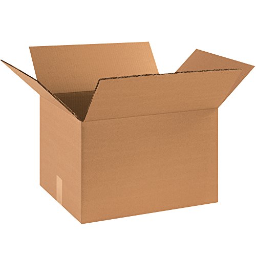BOX USA 15 Опаковки Сверхпрочных Кашони от велпапе с двойни стени, 18 L x 16 W x 14 H, Изработка, Доставка, Опаковане