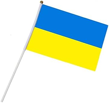 Arkim 5/10 бр. Украински Флаг, Ръчно изработени Украински Национални Знамена Мини Джобен Знаме на Украйна 14 *21