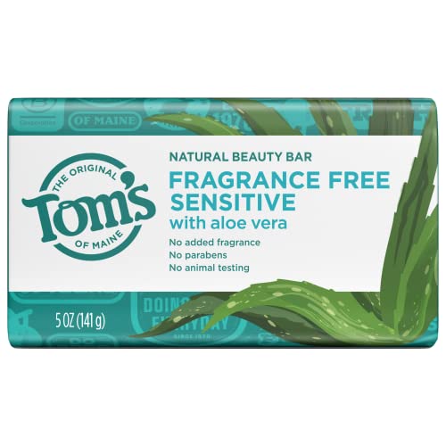 Естествено Козметично сапун Tom ' s of Maine за чувствителна кожа с алое Вера, Без ароматизатори, 5 грама.
