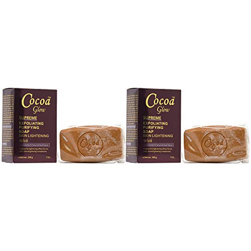 Отшелушивающее сапун Какао Glow Supreme 7 унции (опаковка от 2 броя)