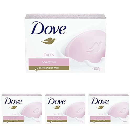 Барове с крем на Dove Pink Beauty, 3,5 грама (опаковка от 4 броя)