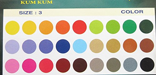 250 Едноцветни Кръгли Bindi Размер на 8,5 мм / Многоцветни Bindi / Обикновено Bindi Кумкум / Големи Кръгли Етикети