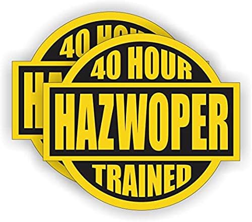 40-Часова Тренировка HAZWOPER Стикер На Каску /Стикер на Каската Етикет За Ланча Кутия за Инструменти, Защитни Етикети