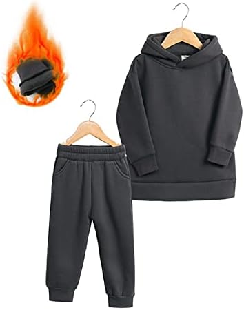KAGAYD/ Облекло за бебета момиченца, Дрехи за деца, Есенно-зимни Топли Дебели обикновена памучни панталони с качулка