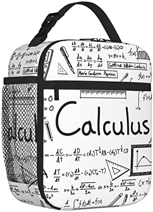 Портативна Преносима Изолирано чанта за обяд FFEXS Математика Geometry Онази Аритметика, Подходяща За училище, на