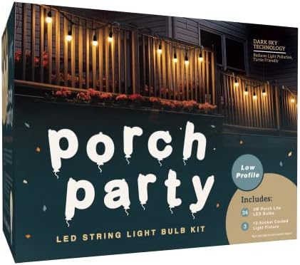 Комплект гирляндного осветление за парти на верандата Miracle LED на 12 розетки с нископрофилни крушки Porch Lite