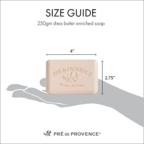 Част от сапун ръчно изработени Pre de Provence, Обогатен с органично масло от шеа, натурален френски средство за