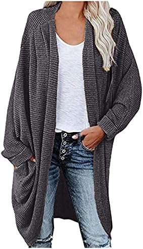 Дамски Пуловери Оверсайз, Пуловер с ръкав Прилеп, Дълга Жилетка, Яке със средна дължина, Пуловер, Пуловер, яке