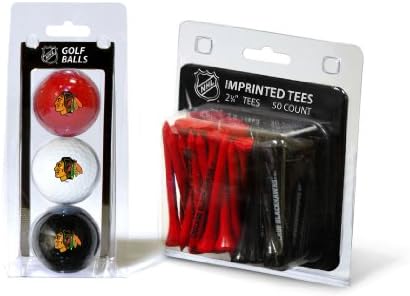 Топките за голф с логото на Team Golf NHL (3 броя) и за регулиране на тениски за голф 2-3 / 4 (50 бр.), цветни