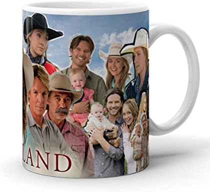 Чаши За Кафе Сърце Ceramic Heartland За Рожден Ден, Семейно Шоу Пътуване Tea Land Чаша Love Canada Tv 11 Грама Кафеена