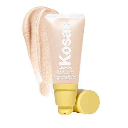 Kosas Glow I. V. Стягащ крем за кожата с витамини За лице грим - Оцветени, козметичен хайлайтер за здравословно