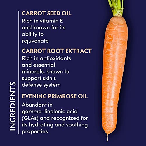 Успокояващо масло за лице от моркови семена Naturopathica - Нощен серум за лице, Ултра-успокояващ и хидратиращ,