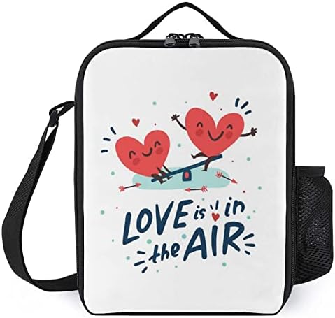 Чанта за Обяд Hearts Cooler Мъкна Box Изолиран Контейнер за Обяд