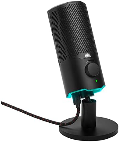 JBL Quantum 350 - Безжична детска слушалки за КОМПЮТЪР с подвижен микрофон Бум и Quantum Stream: Двоен USB микрофон