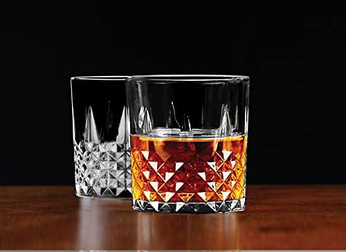 Кружечные Чаши за уиски Winston Heavy Base Стъкло, Комплект от 4 теми, Забавни Прибори, Стъклени съдове за вода,