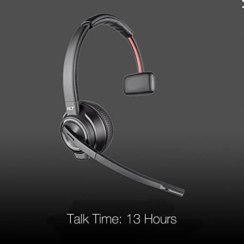 Комплект безжични офис слушалки Global Teck Worldwide Поли Savi 8220 с микрофон с шумопотискане, 13 часа работа
