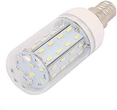 X-DREE AC220V 7W 56 x 4014SMD E14 Led Царевичен лампа Энергосберегающая Лампа Чисто бял цвят (AC220V 7W 56 x 4014SMD E14 led лампа risparmio energetico Чисто бял цвят