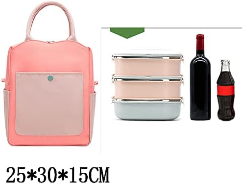 Изолационен Чанта Bestgift Обяд-Бокс От Сгъсти Алуминиево Фолио Розов цвят, с малки размери