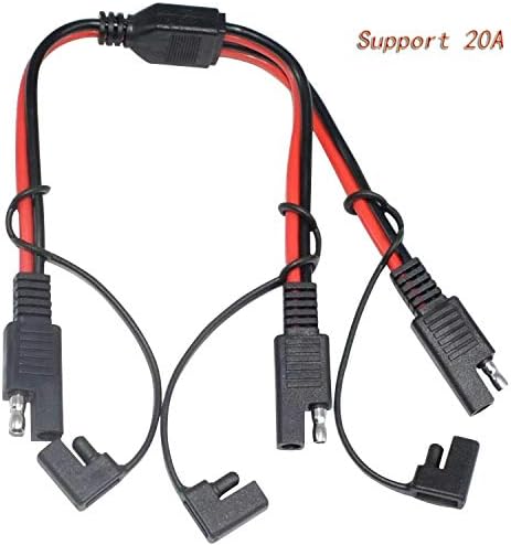 Автомобилен кабел захранване dc 14AWG SAE, Y-образна Ивица, Удлинительный кабел 1-2 SAE, е подходящ за свързване